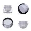 Förvaringsflaskor 30 g Tom Clear Beauty Refillable Bottle Pet Double Layers Plastic Cream PP Inner Tank Skincare Burkar 30st