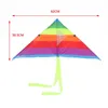 Kolorowy trójkąt Rainbow Kite Flying Toys dla dzieci dzieci z 30 -metrowym smyczem na świeżym powietrzu Fun Sporty latawce 240407
