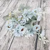 Dekorativa blommor Dahlia Artificial Bouquet Wedding Decoration Office Accessories Fake Home For Living Room