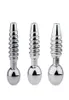 Dispositivos Penis de parafuso de metal plug plug cateter urethra estimulador