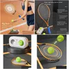 Boot Angelruten Snd Aluminium Tennis Schläger Trainer Single mit Linie Rebound Self Gods Kinder beginnen Spiel Racket Set Drop d Dhb4f