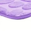 Badmatten Zegel Stone in reliëf 2 stks Anti-slip Mat Set Set badkamer vloer absorberend tapijttoilet Tapijt flanellen douche