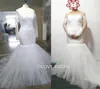 Nova chegada Romântica Tulle Sereia Vestidos de noiva com mangas compridas Ilusão Veja através do vestido de noiva Sexy Vestido de Novia R1780686