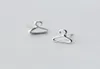 Stylish Small Hangers Ear Stud Silver Alloy Personalized Girls Birthday Gifts Punk Jewelry Coat Hanger Studs Earrings5735177