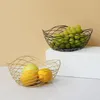 Placas Creative Fruit Plate Iron Art Basket Sala de café mesa de café em casa