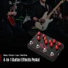 Kable Mosky Red Fox 4in1 Electric Effects Effects Pedal Opóźnienie + refren + pętla + Akcesoria gitarowe gitary overdrive gitara