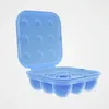 Förvaringsflaskor Flaskar Flip-Top Egg 9-rutnät Box Space Saving Kylskåpsarrangör för Kitchen Home Kylskåp Containerhållare