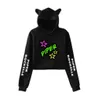 Piper Rockelle Merch Crop Top Hoodie Hip Hop Streetwear Kawaii Katze Ohr Harajuku Cropped Sweatshirt Pullover Tops Ropa Mujer1666734