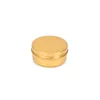 Bouteilles de rangement 50pcs 50g Gold Couleur Conteneurs vides 50 ml Échantillon pots en aluminium cosmétique pour cosmétiques 57 27 mm
