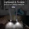Świece Elastyczne wiszące szyję Uścisk LED LED Rękawe Darmowe Regulowane zgięte lampy Noc odczytu (czarny)
