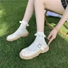 Chaussures habillées mid talon 4cm d'été loli mary jane japonais jk uniforme fille ronde tête couleur solide femme femelle boucle vintage anime