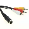 Kable FZQWEG 10PCS Nowy kabel AV 9 PIN DO SEGA MEGA DRIVE 2 RCA RCE do Sega Genesis 2 Audio Video Av Cord 6ft RCA