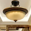 Plafonniers modernes simples salon léger couloir rétro couloir LED Decorative Luxury Round Chandelier