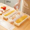 Garrafas de armazenamento 1 PCS Polipropileno Organizador branco com fruta de tampa de grande capacidade Hole de drenagem Design de alimentos Cozinha