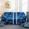 Designer de luxo Blanta azul Letter White Letipo quente cobertor confortável cobertor de decoração de sala 150x200cm com caixa de presente