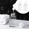 Dispensateur de savon liquide 2pcs bouteille vide Pompe en plastique 450 ml de lotion de lotion rechargeable Récipient cosmétique