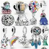 Charms Charms 100 925 Sterling Sier Rainbow Charm Balloon Pendant Fit Original Bangle Bracelet Women Fine Jewelry Accessories Making G Dh6Lw