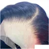 Parrucche per capelli umani 150% remy pre -pizzicò 13x4 hd parrucca frontale dritta frontale frontale 4x4 chiusura di consegna di caduta senza cucitura Virgin dhaeq