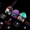 Tillbehör Valorant Mechanical Keyboard Keycaps Skye Killjoy Reyna ABS Keycap Viper Omen Jett Phoenix Creative Keycap Neon Raze 3D Keycaps