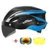 Casco per bici da strada ricaricabile Superide UOMINI DONNE DONNA CAGLIAMENTO CON VISO LUCILE SPIETTI MTB BICYCLE TT LENS 240401