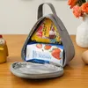 Storage Bags Mini Triangular Shape Kids Insulation Bag Thicken Aluminum Foil Lunch For Camping Travel