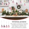 Dekorative Figuren 24 PCs Weihnachtsbällchen Weihnachtsfeier Hängende Handwerk Ornament Festival Anhänger PVC Kreative Dekor