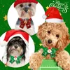 Hundkläder 10st husdjurskatt Bowtie Julslutning Justerbar båge -krage för skötseltillbehör litet medium