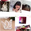 Hair Jewelry New Mini Girls Rhinestone Crown Bridal Tiara Comb Pin For Party Drop Delivery Hairjewelry Dhkxy