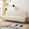 Stuhlabdeckung Armless Sofa Bettrock Cover Futon Elastic Folding Seat Hülle für Wohnzimmer El Dekor