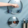 Rangement de cuisine mural utile utile en plastique antidérapant ménage suspendu support de couvercle ustensile couvercle de couvercle en pot