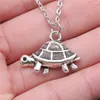 Colliers de pendentif 1pcs Chaînes de tortue pour femmes Matériaux Bijoux Hommes DIY Longueur de chaîne 43 5cm