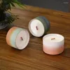 Kerzenhalter 1PCS Gradient Zylinder Keramik Duft leerer Tasse DIY -Behälter Kerzenstick für Wohnhäuser Hochzeitsschmuck