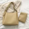 Sac fourre-tout à cordon pour femmes en cuir grande capacité épaule et sac à main Set Satchel polyvalent Hobo Hands Vintage Hands Fall Fall Hiver