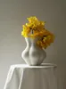 Vases Stuffed Scallions Look Great Kiki. Matte Ceramic Vase With Waistline And Buttocks