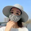 Berets Summer Sun Hat Face Neck UV Protection Protective Cover Ear Flap Women Hats Outdoor Fishing Hunting Hiking Leisure