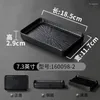 Plates Melamine Black Dinner Plate Thickened Sushi Pans Imitation Porcelain Barbecue Dishes Home Serving Tray Household Tableware