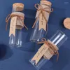 Storage Bottles Diameter 30mm Wedding Dragees Glass Bottle Cork Jars Test Tube Empty Container DIY Crafts Candy Gift