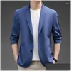 Mens Suits Blazers E1702-Mens Casual Summer Summer Terno de casaco solto Drop Datur Fornet Apparel Roupas Otirh
