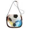 Axelväskor Soccer Football 3D Print Fashion Women Crossbody Bag Luxury Handväskor dragkedja