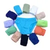 Shorts 12pcs / lot couleur solide garçons sous-cowars bébé panites panites shorts coton costume 211 ans