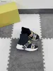 New Kids Knitted shoes Safety buckle design baby sneakers size 26-35 Including Cardboard Box high quality boys girls ankle boots 24Mar