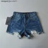 Shorts femininos shorts femininos 2023 shorts jeans de verão para mulheres jeans pretos Jer White Jer White Ripped Y2K Streetwear 240329 C240413