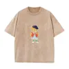 Pure Cotton Oversized T-shirt, Relaxed Slim-fit Design, Featured Prints Brighten Summer Fashion