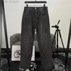 Designer jeans for mens end pantaloni di lusso marchio alla moda jacquard jacquard full design design jeans pantaloni alla larga gamba sciolti