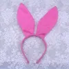 Party Decoration Ears Headband Plush Easter Cosplay Costume Accessories For Kids And Adults Rosy Black Christmas