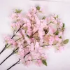 Decorative Flowers 1PC 103cm Artificial Cherry Spring Plum Peach Blossom Branch Silk Flower Home Wedding Plastic Bouquet