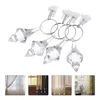 Shower Curtains 4 Pcs Curtain Weighted Pendant Drapery Weights Clips Window Sheer Tablecloth Block Metal Outdoor Tablecloths