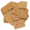 Caschetti per gioielli da 100 pezzi per canotte per orecchie di carta da orecchie di carta da orecchio per carenti per orecchini a orecchietto per etichetta prezzo 3,5 x 2,5 cm