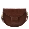 Sac Crocodile Match Saddle 2024 Fashion High-Quality PU Leather Women's Designer Hands sac à main