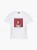 23SS realisatie par vrouwen designer t-shirt mode tops digitale gedrukte stretch tee dame korte mouwen t-shirt polos